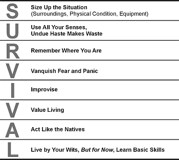 Figure 1-1. Guidelines for Survival