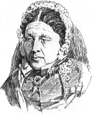 Sketch of Mary Seacole by Crimean war artist William Simpson (1823&ndash;1899). c.1855