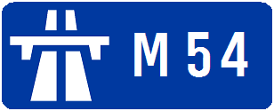 Image:UK motorway M54.PNG