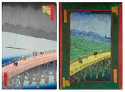 left&nbsp;: Hiroshige, "Great Bridge, Sudden Shower at Atake" right&nbsp;: Van Gogh, "The Bridge in the Rain"