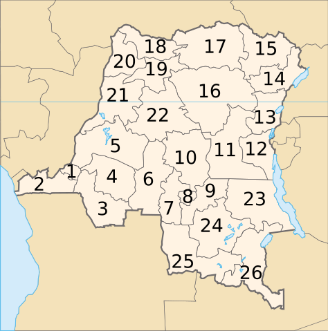 Image:Provinces de la R&eacute;publique d&eacute;mocratique du Congo - 2005.svg