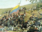 Detail of Mart&iacute;n Tovar y Tovar's La Batalla de Carabobo