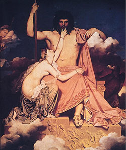 "Jupiter et Th&eacute;tis" by Jean Ingres, 1811.
