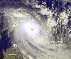 Tropical Cyclone Rosita near peak intensity
