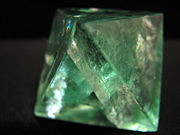 Fluorite octahedron.