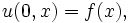  u(0,x) = f(x), \,