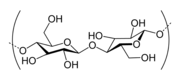 Cellulose as polymer of &beta;-D-glucose