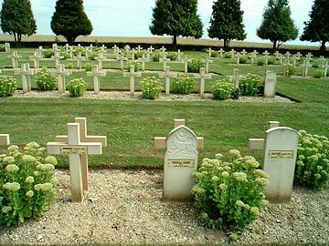 Christian, Muslim and Jewish graves side-by-side on the Somme. Both British and French armies contained many troops from the colonies.