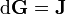  \mathrm{d}\bold{G} = \bold{J}