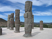 The Atlantes &ndash; columns in the form of Toltec warriors in Tula.