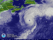 Category 3 Hurricane Alex north of 40&ordm; North