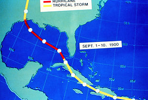 Hurricane track from September 1 &ndash; 10