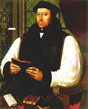 Thomas Cranmer (1489&ndash;1556), Henry VIII's Archbishop of Canterbury and principal author of the first and second Books of Common Prayer.