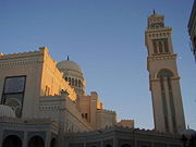 A converted mosque in Algeria Square; the restoration of structures built during Italian rule has become more prevalent since the city opened up to tourism.