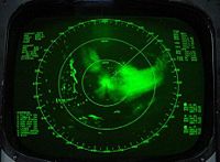 Radar image of Vamei from USS Carl Vinson (CVN-70)