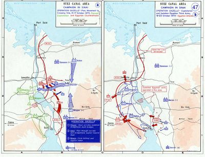The 1973 War in the Sinai, October 15&ndash;24.