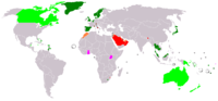 &nbsp;&nbsp;&nbsp;&nbsp;&nbsp;Constitutional monarchy &nbsp;&nbsp;&nbsp;&nbsp;&nbsp;Commonwealth realmNote: the United Kingdom is a Commonwealth realm, not as shown here. &nbsp;&nbsp;&nbsp;&nbsp;&nbsp;Semi-Constitutional monarchy &nbsp;&nbsp;&nbsp;&nbsp;&nbsp;Absolute monarchy &nbsp;&nbsp;&nbsp;&nbsp;&nbsp;Monarchy in some sub-state level entities