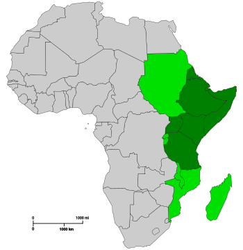 &nbsp;&nbsp;&nbsp;&nbsp;&nbsp;East Africa &nbsp;&nbsp;&nbsp;&nbsp;&nbsp;Countries sometimes included in East Africa