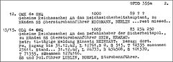 The Nazis methodically tracked the progress of the Holocaust in thousands of reports and documents. Pictured is the H&ouml;fle Telegram sent to Adolf Eichmann in January, 1943, that reported that 1,274,166 Jews had been killed in the four Aktion Reinhard camps during 1942.