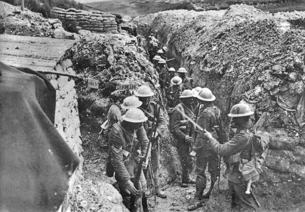 Image:Lancashire Fusiliers trench Beaumont Hamel 1916.jpg