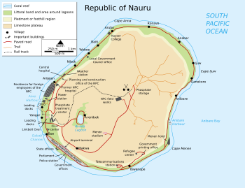 Map of Nauru