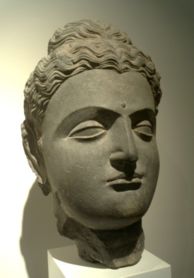 Gandhara Buddha, 1st-2nd century CE, Mus&eacute;e Guimet.