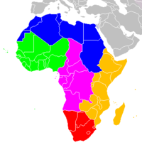 Regions of Africa: &nbsp;&nbsp;&nbsp;&nbsp;&nbsp;Northern Africa &nbsp;&nbsp;&nbsp;&nbsp;&nbsp;Western Africa &nbsp;&nbsp;&nbsp;&nbsp;&nbsp;Middle Africa &nbsp;&nbsp;&nbsp;&nbsp;&nbsp;Eastern Africa &nbsp;&nbsp;&nbsp;&nbsp;&nbsp;Southern Africa