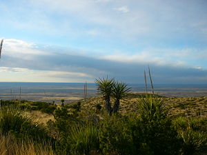 Outside the entrance to the caverns.