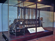 The London Science Museum's replica Difference Engine, built from Babbage's design.