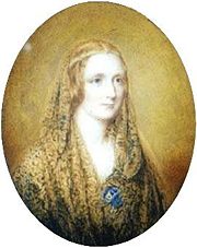 Reginald Easton's miniature of Mary Shelley is allegedly drawn from her death mask (c.&nbsp;1857).