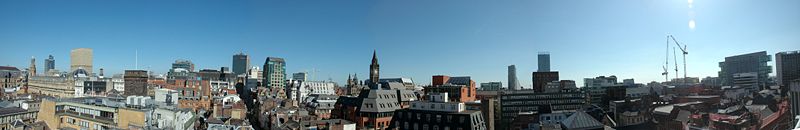 Manchester skyline, May 2007