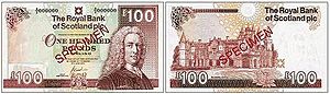 Royal Bank of Scotland &pound;100 notes