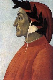 Profile portrait of Dante, by Sandro Botticelli (1444&ndash;1510).