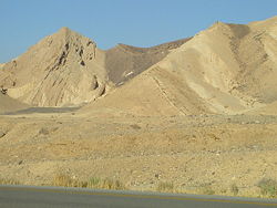 Figure 6. Fault along the southern boundary of Makhtesh Ramon, Negev, southern Israel.