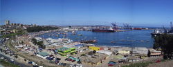 San Antonio port in Chile.