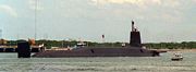 HMS&nbsp;Vanguard of the  Vanguard&nbsp;class ballistic missile submarines.