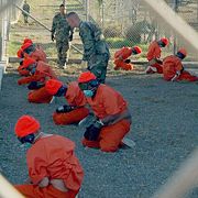 Extrajudicial detention of captives in Guantanamo Bay.