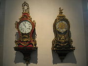 French rococo bracket clocks, (Museum of Time, Besan&ccedil;on)