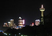 A view of the Niagara Falls, Ontario skyline