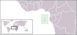 Location of S&atilde;o Tom&eacute; and Pr&iacute;ncipe