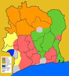 Election results of 2002 in C&ocirc;te d'Ivoire