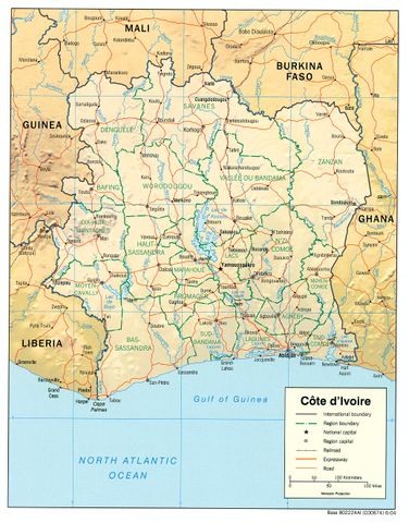 Image:C&ocirc;te d'Ivoire Map.jpg
