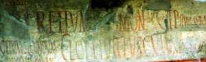 Vulgar Latin, as in this political graffito at Pompeii, was the speech of ordinary people of the Roman Empire &mdash; different from Latin as written by the Roman elites.