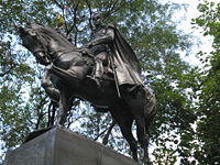 Sim&oacute;n Bol&iacute;var Monument, Sixth Avenue entrance to Central Park, New York City