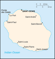 Map of R&eacute;union