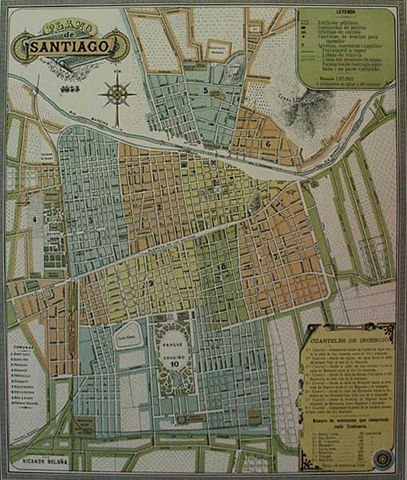 Image:Plano de Santiago, por Nicol&aacute;s Bolo&ntilde;a.jpg