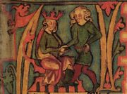 Harald H&aring;rfagre took control of Hjaltland in ca 875. The image is from the Icelandic manuscript Flateyjarb&oacute;k from the 1400s