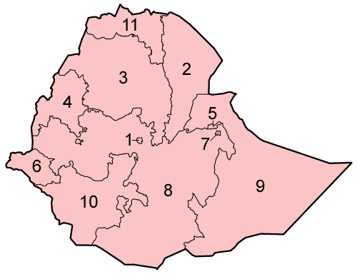 Image:Ethiopia regions numbered.png