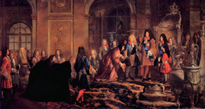 The Doge of Genoa at Versailles on the 15 May 1685Reparation faite &agrave; Louis XIV par le Doge de G&ecirc;nes.15 mai 1685 by Claude Guy Halle, Ch&acirc;teau de Versailles
