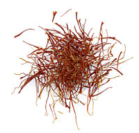 Persian saffron threads from Iran.